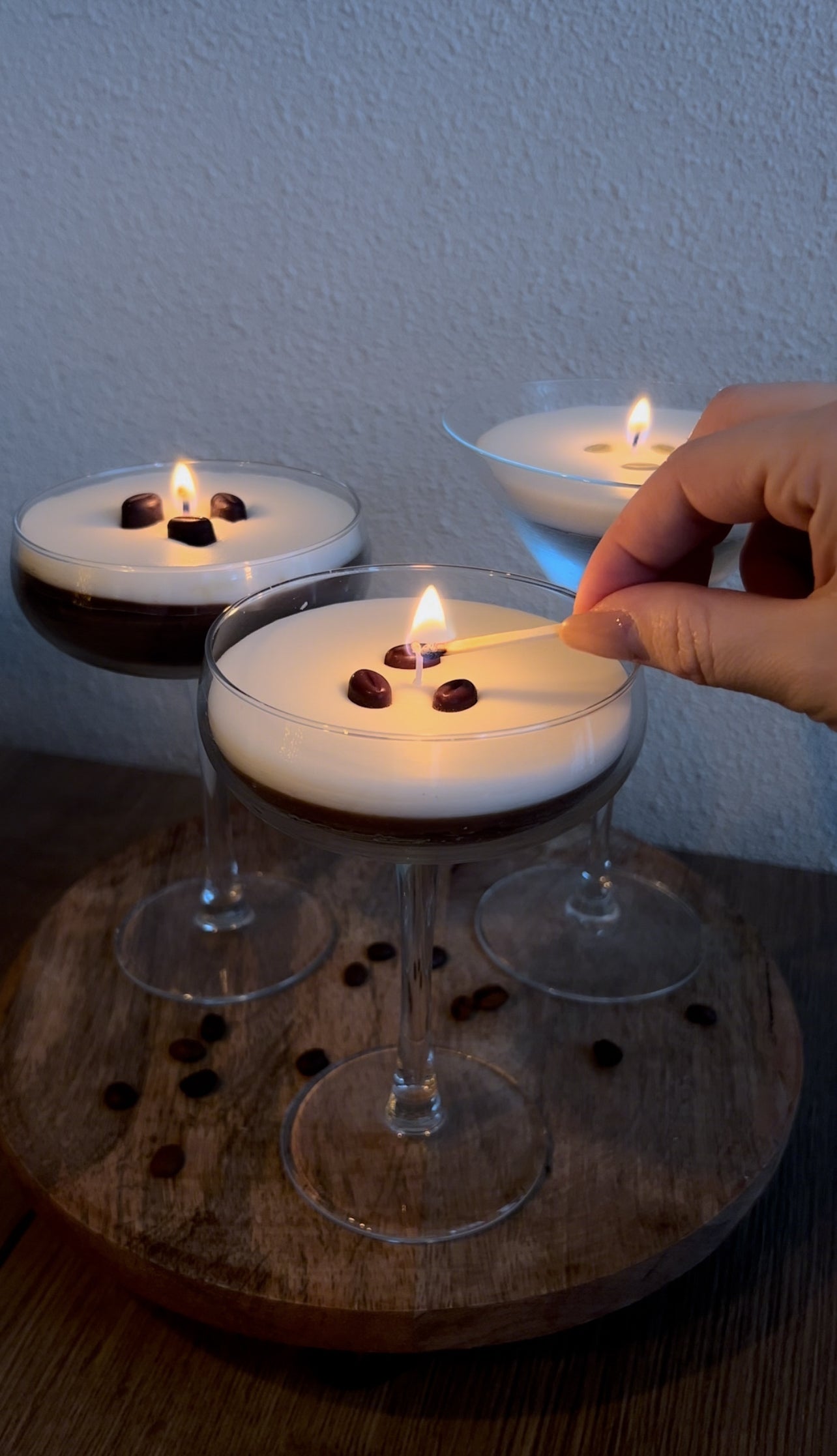 Espresso Martini cocktail candle